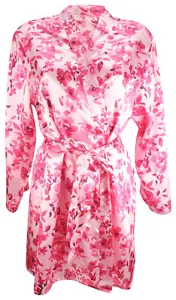 Ex-Store Ladies Shades of Pink Floral Kimono Style Dressing Gown - Picture 1 of 4