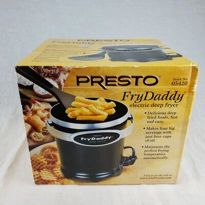 Freidora Eléctrica Presto 05420 FryDaddy NUEVA en Caja Freír Papá Comida Frita Foto 1 de 4