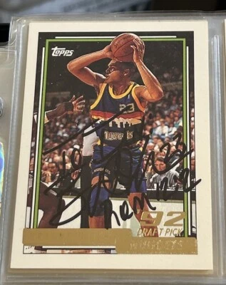 Bryant Stith 1992-1993 Topps Gold Rookie Signed Autograph AUTO RC TTM Nuggets - Image 1 of 2