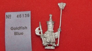 Games Workshop Warhammer Chaos Dwarves Dwarf Standard Bearer Metal 1992 GW OOP