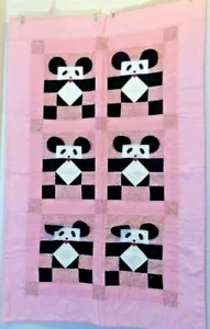 Trapunta Handa Coperta Neonato - Collezione Panda Fatta a Mano Rosa Rara - Foto 1 di 11
