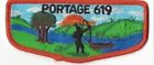 OA Lodge 619 Portage Flap Orange Border  Heart of Ohio Council