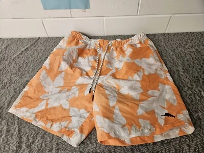 Pantalones Cortos Tommy Bahama Para Hombre Medianos Estampado Floral Cordón Naranja Estampado Floral  Foto 1 de 4