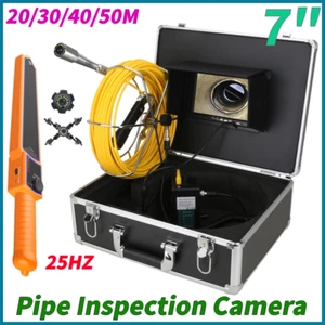 7" Monitor Sewer Pipe Inspection Video Camera HD 512HZ Pipe Locator 22MM IP68 - Picture 1 of 24