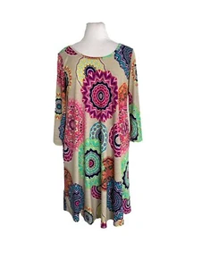 Lilypad Womens Dress Size Small Multicolor Shift Cross Style Back Mini - Picture 1 of 7
