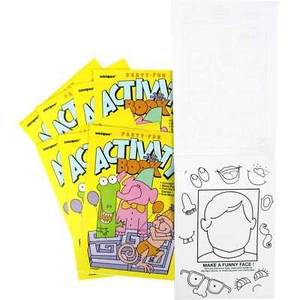 Kids Animal Activity Puzzle Games Books Pads Pack of 8 Party Supplies Favours - Picture 1 of 2