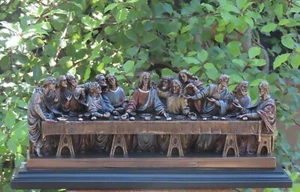 Veronese Collection "Last Supper" By Leonardo da Vinci 36cm Long Bronzed Classic - Picture 1 of 12