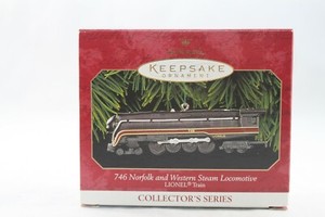 Hallmark Keepsake Ornament Lionel Train 746 Norfolk & Western Steam Locomotive
