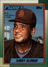 1990 O-Pee-Chee Baseball Card #353 Sandy Alomar Jr.