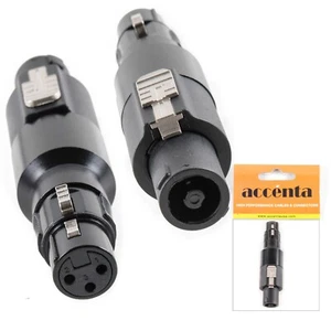 Adapter audio XLR ŻEŃSKI NA 2-biegunowy żeński Speakon - Zdjęcie 1 z 1