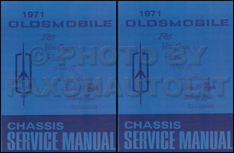 1971 Olds Shop Manual 442 Supreme Cutlass Delta 88 Toronado Ninety Eight ремонт - Изображение 1 из 1