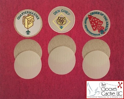 Gancho y bucle de costura bronceado para fijar parches a camisas Scout BSA Foto 1 de 4