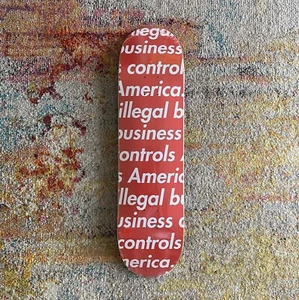 Supreme Illegal Business Controls America Deck Red SS18 Ali Urs Flower Digi - Bild 1 von 4
