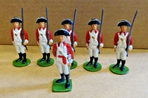 D.B. Figurines (NZ) - Royal Marines Standing to Attention (1779) - 6 pcs- 1/32 - Picture 1 of 9
