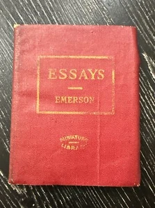 Ralph Waldo Emerson • Essays - Emerson Miniature Library, 3”x4” 96 Pages PO-VG - Bild 1 von 11
