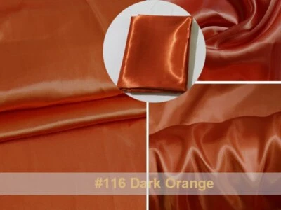 1 Yard White Plain Satin Material Lining Gift Diy Scarf Silky Charmeuse Fabric - Image 1 of 4