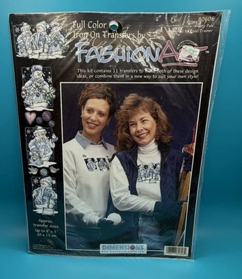 Dimensions Fabric Craft Iron-On Transfer Frosty Pals Snowmen 8"x5" 11 Transfers - Изображение 1 из 4