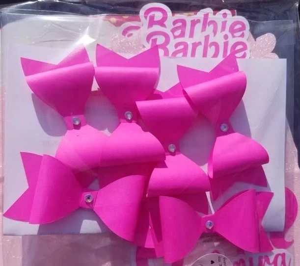 Paquete de 6 arcos de papel rosa para envolver regalos arcos de fiesta cumpleaños arco caja de golosinas arco Foto 1 de 1