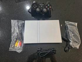 Sony PlayStation 2 PS2 Slim Silver Console Tested Working VERY GOOD CONDITION