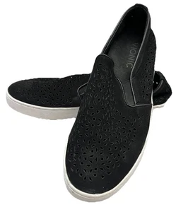 Vionic Women Black 356 Midi Perforated Slip On Nubuck Sneaker Comfort Shoes 6 - Picture 1 of 9