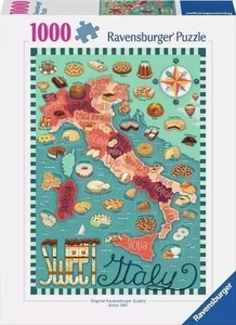 Puzzle 1000 mapa de dulces italianos - Imagen 1 de 1