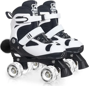 Patines Panda ajustables para niños Nattork - ruedas iluminadas, 4 tamaños - Imagen 1 de 30
