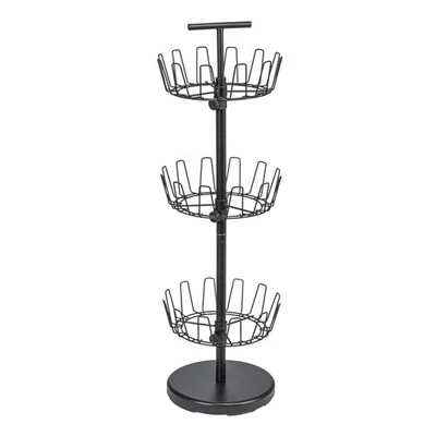 3-Tier Shoe Storage Tree, Matte Black - Image 1 of 4