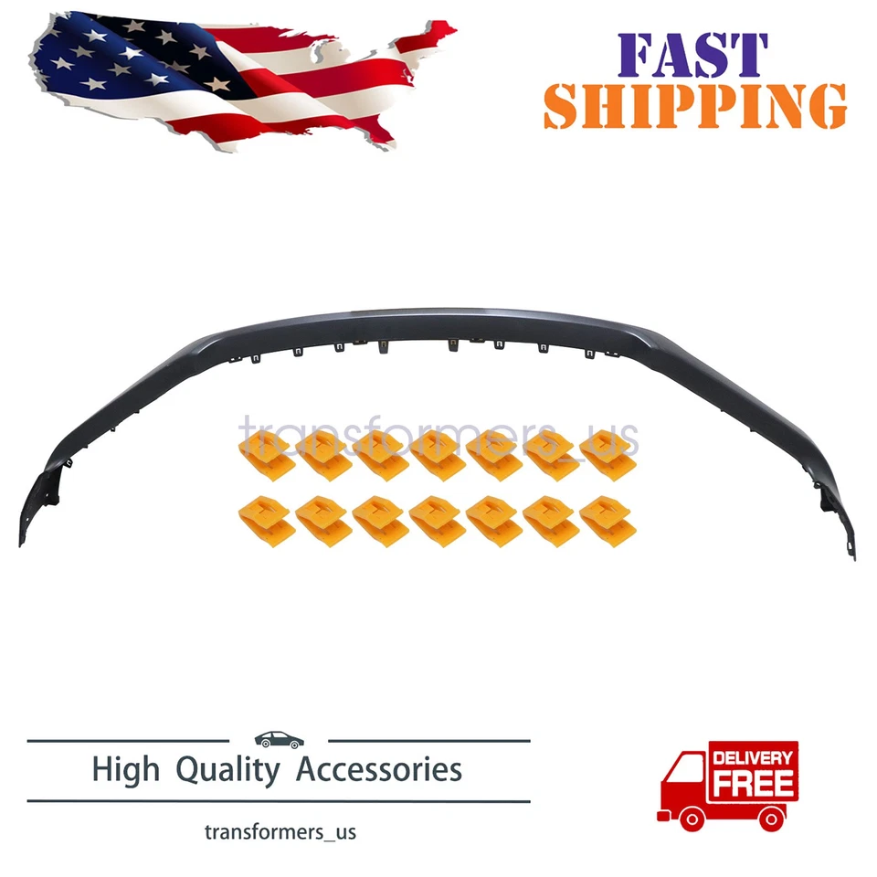 Front Bumper Cover & Grille & Upper Molding Trim Fit 2018 2019 2020 Ford F-150 - Image 1 of 4