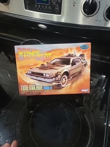 Polar Lights Back to the Future III Time Machine Model Kit NEW DeLorean - Picture 1 of 1