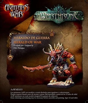 Avatars of War Herald of War AOW33 Fantasy 28 мм Chaos Bloodletters демоны - Изображение 1 из 3