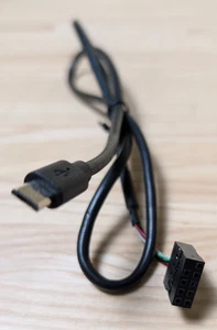 USB 2.0 Motherboard 9pin Header to Micro USB 5Pin Cable 50cm, Internal Adapter - Picture 1 of 1