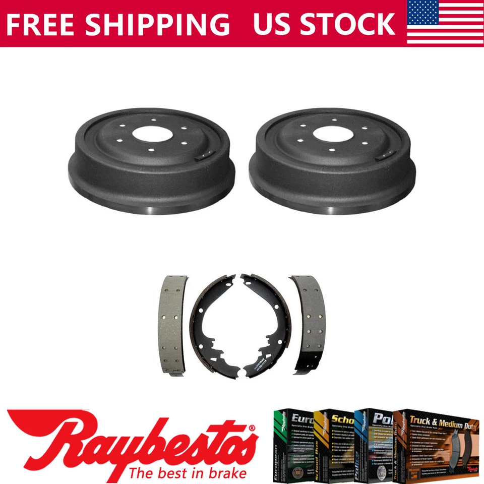 Kit de tambores de freno traseros y zapatas de freno para Jeep J10 1978-1986 - Raybestos Foto 1 de 4