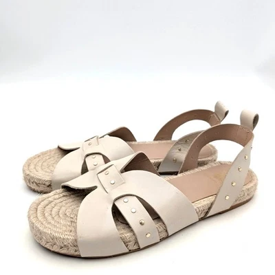 Bruno Magli Perla Ankle Strap Espadrille Sandals Women's Cream Size US9M EU40 - Image 1 of 4