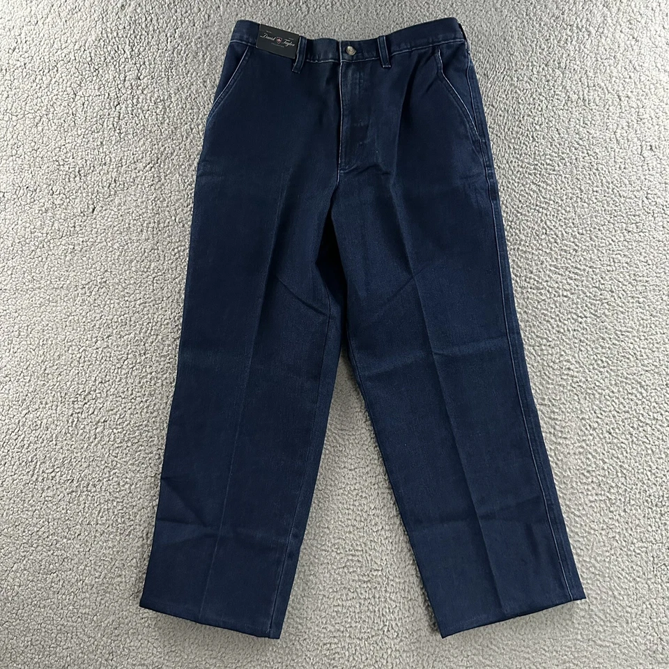 Мужские джинсы David Taylor синие размер 32x26 джинсовая ткань сзади эластичные эластичные хлопковая смесь - Изображение 1 из 4