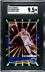 Holograma láser verde Steph Curry Donruss #41 2020-21 [[SGC 9,5]] - Imagen 1 de 2