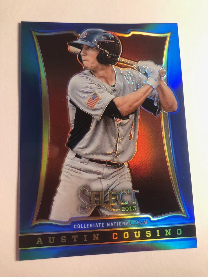 2013 Panini USA Baseball Select Blue Prizm Austin Cousino 8 /199 - Image 1 of 1