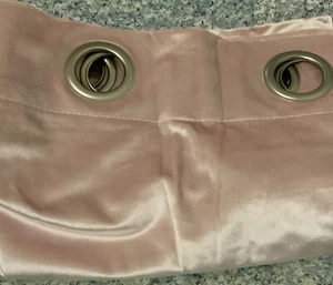 🏯 Exclusive Home Velvet Heavyweight Grommet Top ONE Panel🆕 Pink blush - Picture 1 of 3