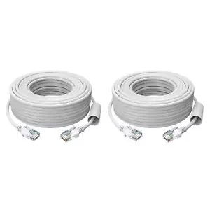 ZOSI 2-Pack 100ft Cat5e Ethernet Security Cameras RJ45 POE Cable Network Wire - Picture 1 of 9