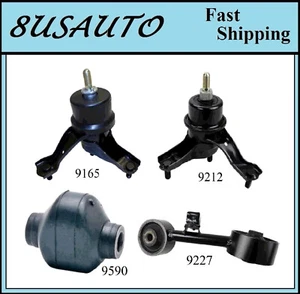 4PCS MOTOR & TRANS MOUNT FIT 2005-2007 Toyota Highlander 3.3L 2WD - Exc. Hybrid - Picture 1 of 6