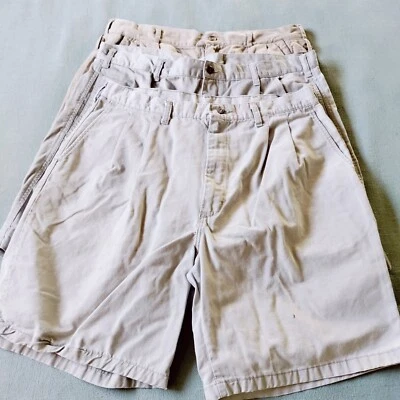 Mens Shorts Lot Size 38 Pleated Chino Khaki Red Kap Dockers Golf Work Casual Foto 1 de 4