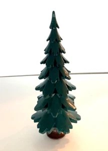 Vintage Erzgebirge GAHLENZ 9 3/8" Evergreen Tree Germany Wooden Large Putz - Picture 1 of 10