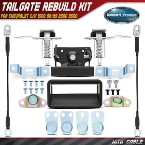 Tailgate Hardware Rebuild Kit with Cable for Chevrolet C/K 1500 92-99 2500 3500 - Picture 1 of 11