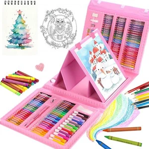 Art Supplies, 208 Pack Drawing kit Gifts Set for Girls Boys Pink - Picture 1 of 7
