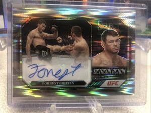 2023 Select UFC Forrest Griffin Octagon Action Signatures Auto Flash