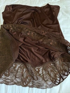 Hanro ELIA Bleistift Unterrock in Chocolate Chip Gr.L Neu! NP90€ Viskose - Bild 1 von 7