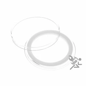 (10) Cápsulas con soporte de monedas de anillo blanco Air-tite de 38 mm para dólares de plata estadounidenses - Imagen 1 de 1