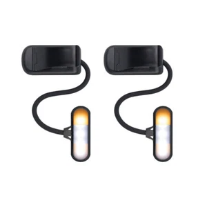 2PK 25th Hour Portable Travel 3-Mode Clip LED Book/Laptop/E-Reader Light Black - Picture 1 of 5