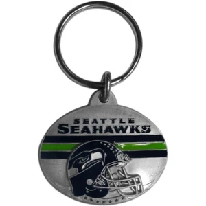 Seattle Seahawks 3-D Metal Key Chain NFL Licensed Football - Picture 1 of 1