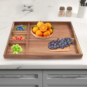 Cubierta de estufa de tablero de fideos cubierta superior de madera de bambú para cocina estufa de gas eléctrica - Imagen 1 de 24