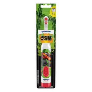Spinbrush Monster Truck Kids Electric Toothbrush, Battery Powered, Soft Bristles - Picture 1 of 2